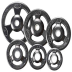 York Barbell - Iso-Grip Rubber Encased Olympic Plate Sets York - Weight Plate Set