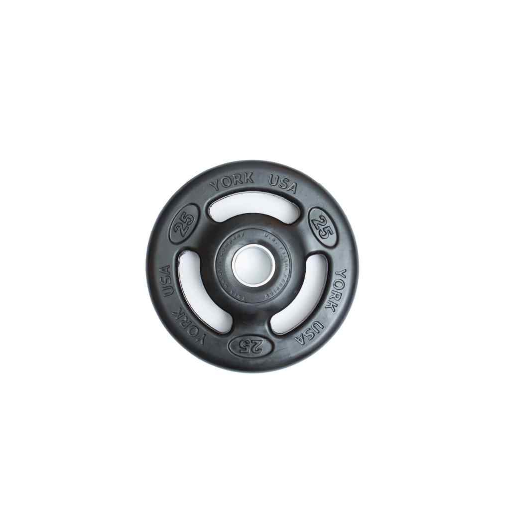 York Barbell - Iso-Grip Rubber Encased Olympic Plate Sets York - Weight Plate Set