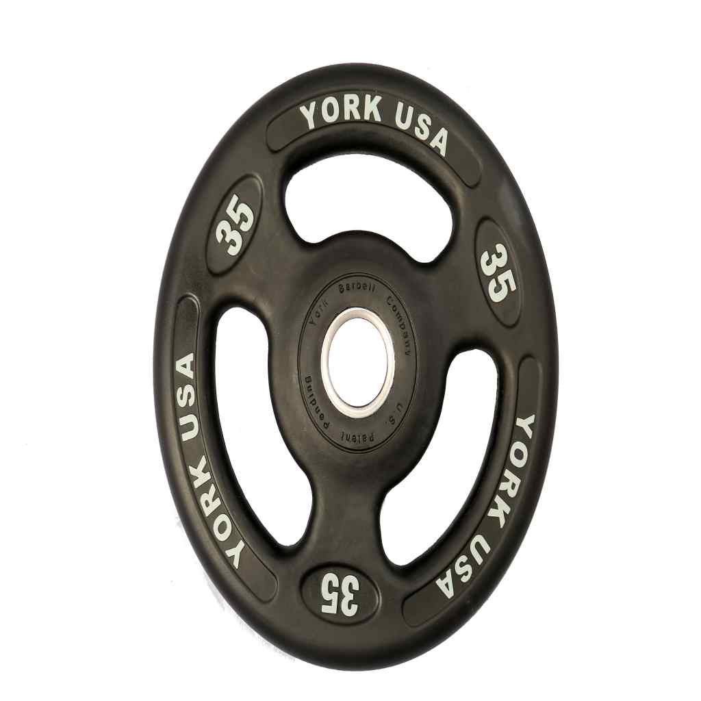 York Barbell - Iso-Grip Urethane Olympic Plate Sets York Barbell - Weight Plate Set