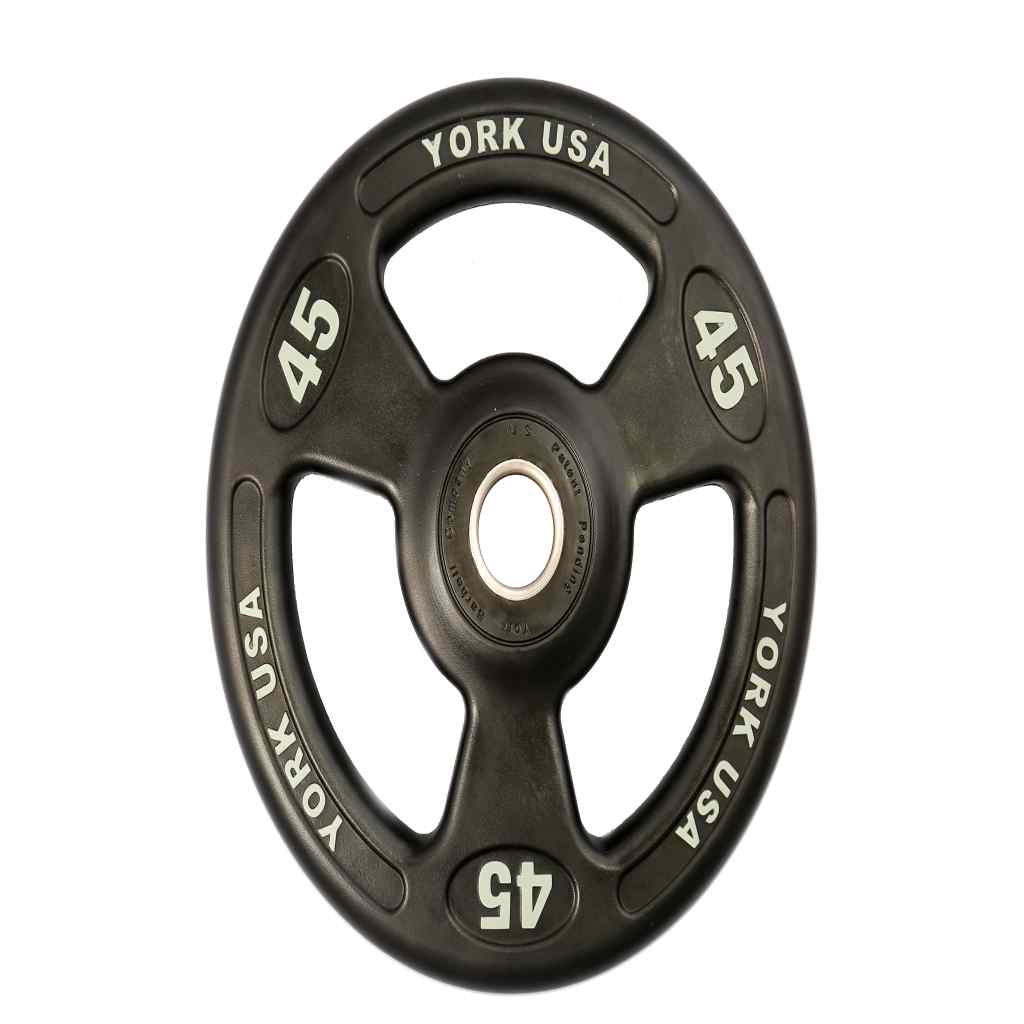 York Barbell - Iso-Grip Urethane Olympic Plate Sets York Barbell - Weight Plate Set