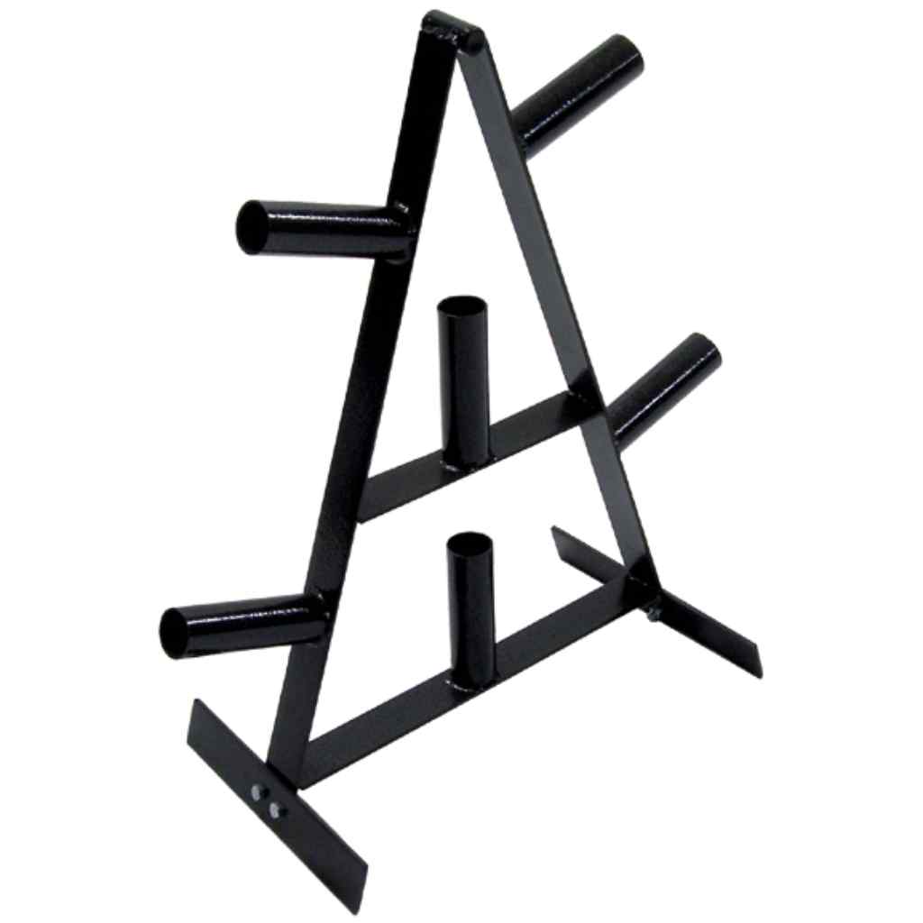 York Barbell - York 2″ Olympic Weight Plate Stand Rack - Weight Plate Storage