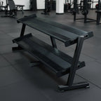 York 2 Tier Hex Professional Tray Dumbbell Rack - Dumbbell Storage - York Barbell