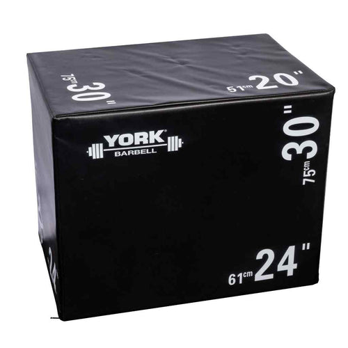 York Barbell - York 3-in-1 Plyo Box Foam Jump Box - Plyo Box