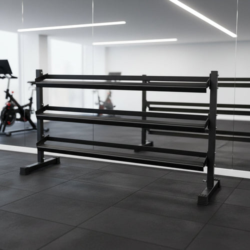 York 3 Tier Dumbbell Stand for Home Gym Storage - Dumbbell Storage - York Barbell