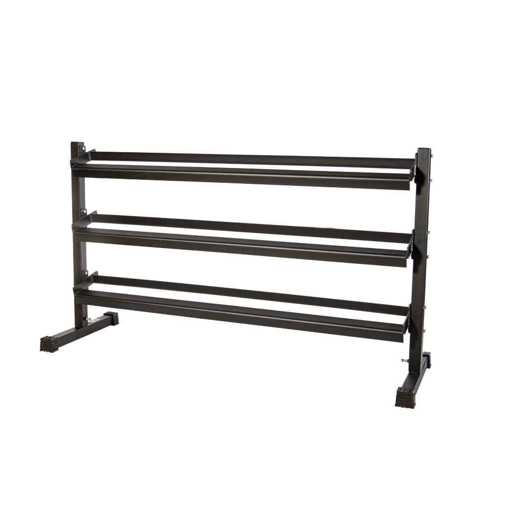 York 3 Tier Dumbbell Stand for Home Gym Storage - Dumbbell Storage - York Barbell