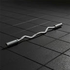 York 4′ International Chrome Curl Bar - Weight Bars - York Barbell