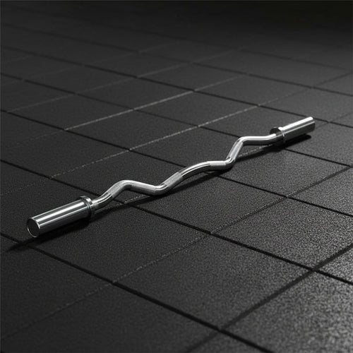 York 4′ International Chrome Curl Bar - Weight Bars - York Barbell