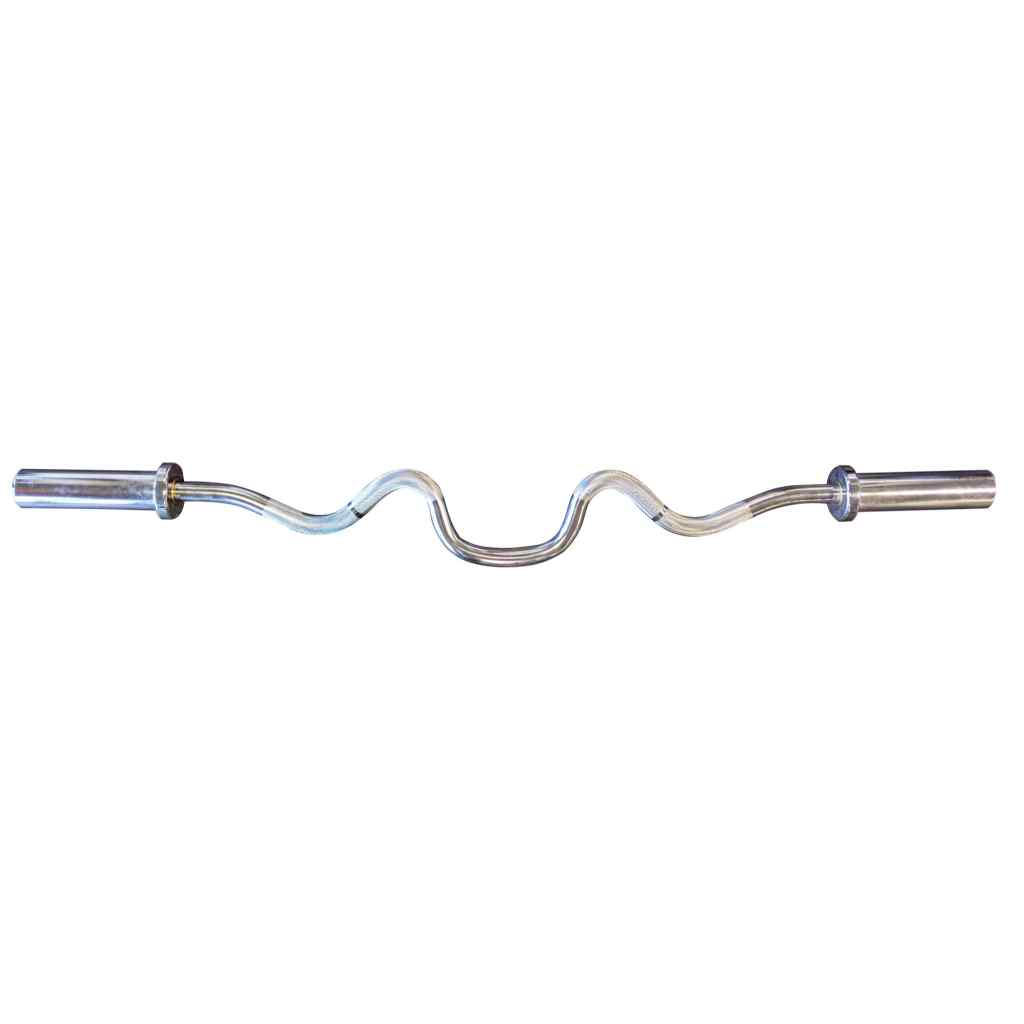 4′ International Chrome Super Curl Bar | York Barbell - Weight Bars - York Barbell