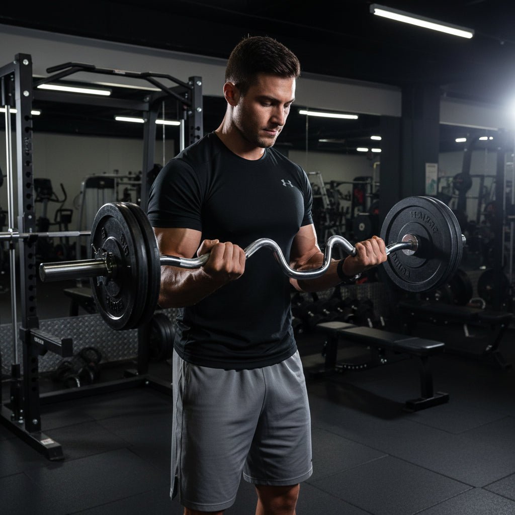 4′ International Chrome Super Curl Bar | York Barbell - Weight Bars - York Barbell