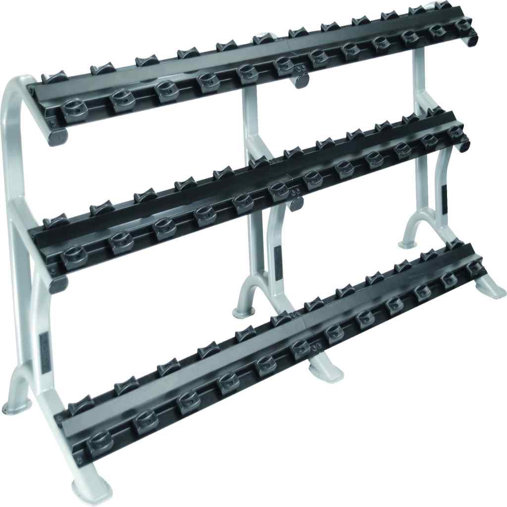 York Barbell - York Barbell 3-Tier Dumbbell Rack for Pro Style Sets - Dumbbell Storage