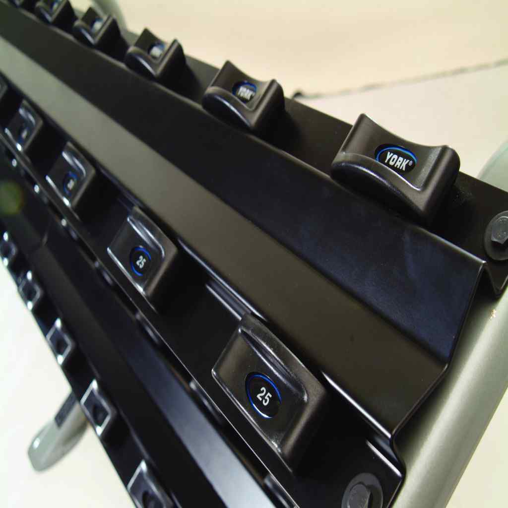 York Barbell - York Barbell 3-Tier Dumbbell Rack for Pro Style Sets - Dumbbell Storage