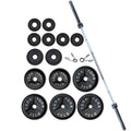 York Barbell Deep Dish Olympic Plate Set 300 lb - Weight Plate Set - York Barbell