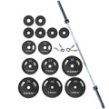 York Barbell G - 2 Cast Iron Olympic Plate Set 300 lb - Weight Plate Set - York Barbell