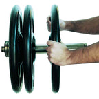 York Barbell Iso - Grip Steel Olympic Plate Set 300 lb - Weight Plate Set - York Barbell