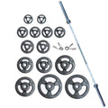 York Barbell - York Barbell Iso-Grip Steel Olympic Plate Set 300 lb - Weight Plate Set