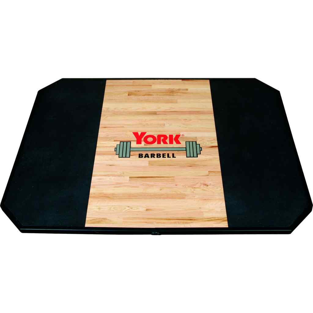 York Barbell Solid Red Oak Weightlifting Platform - Weightlifting Platform - York Barbell
