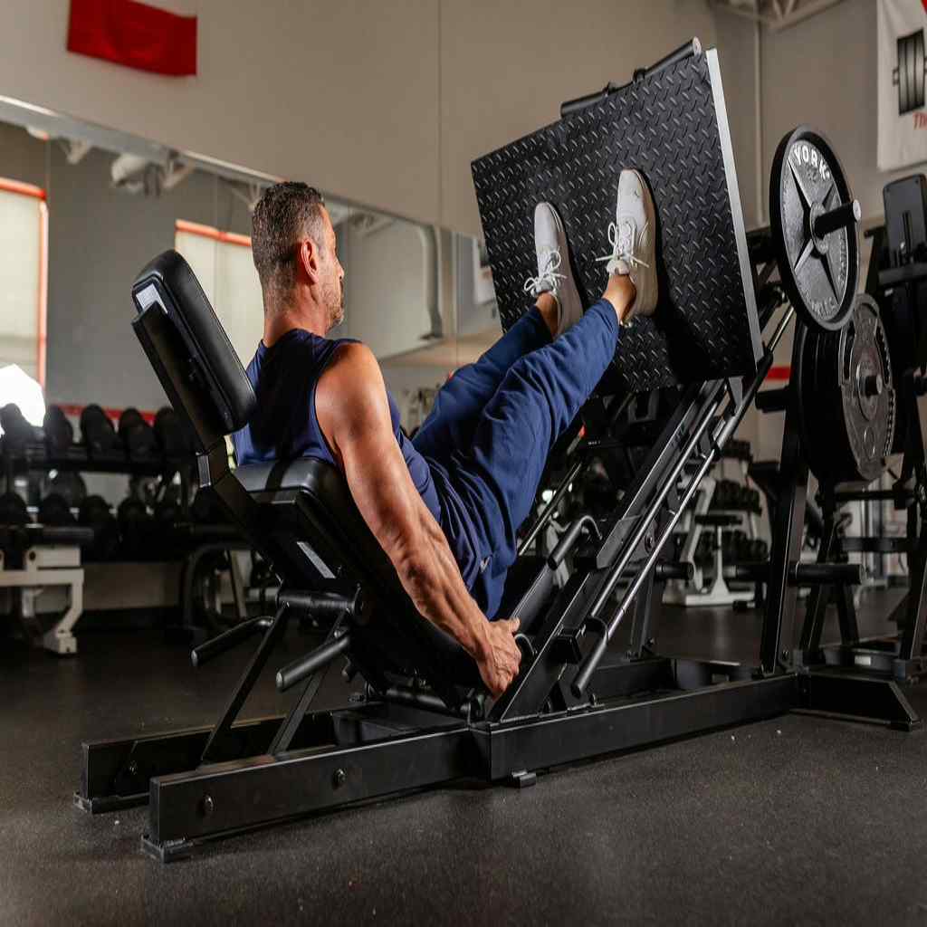 York Barbell STS 35 Degree Leg Press Machine - Plate Loaded Leg Press - York Barbell