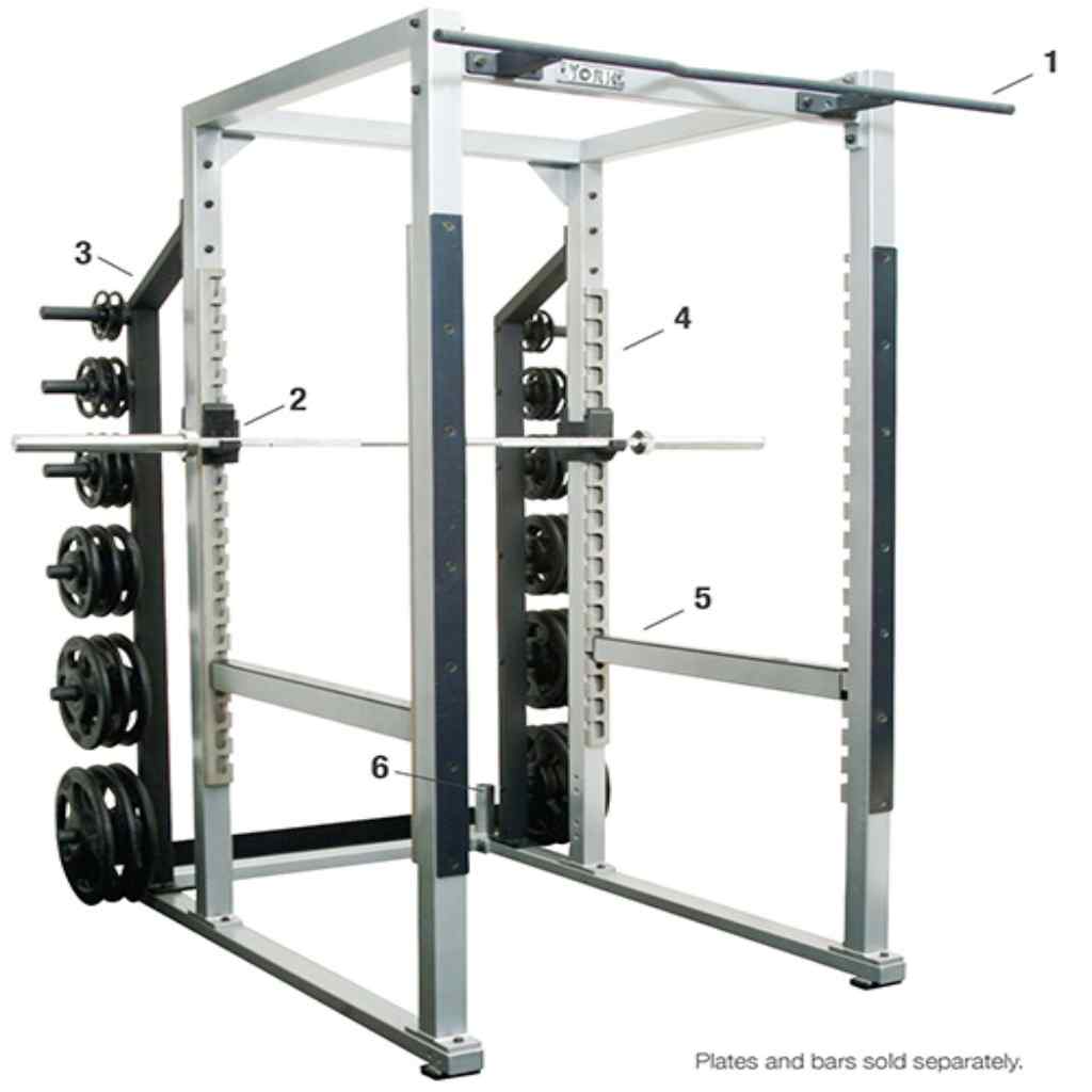 York Barbell - York Barbell STS Commercial Power Rack 53006 - Power Rack