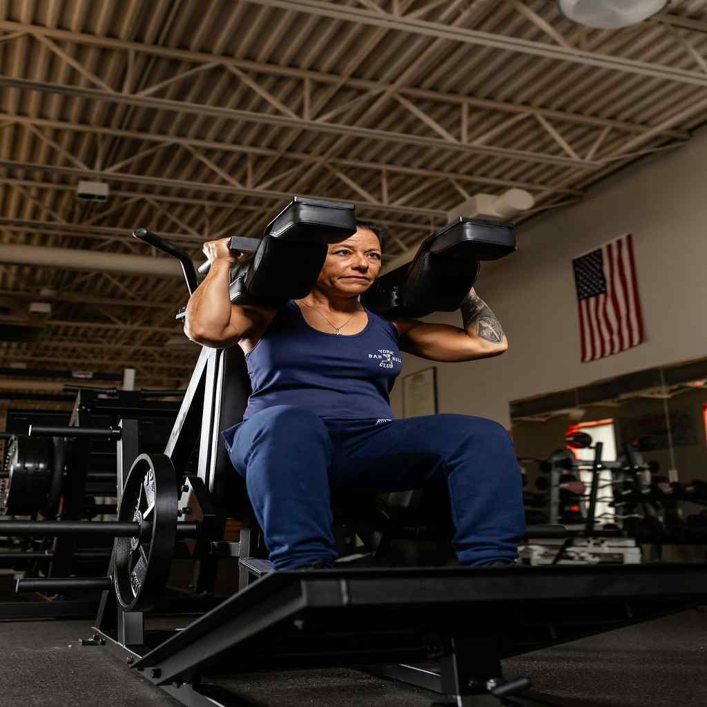 York Barbell STS Power Front Squat Machine - Front Squat - York Barbell