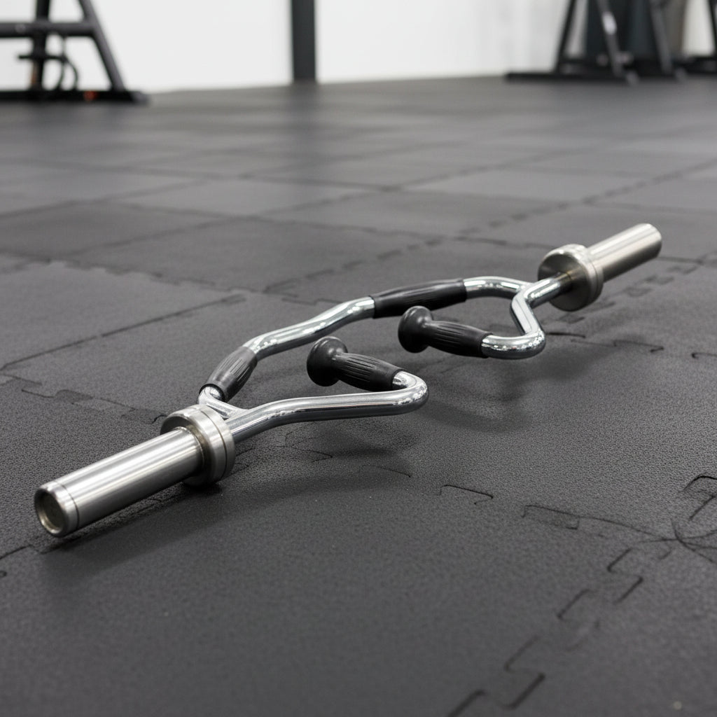 York Bi - Tri - Trap Bar w/ Rubber Grips - Weight Bars - York Barbell
