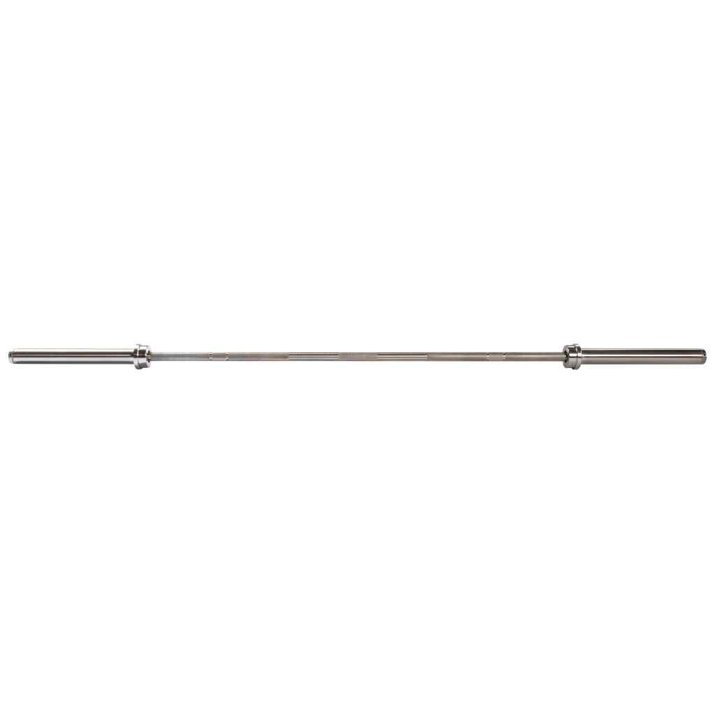 York Broad Street Bar 7′ Bare Steel Power Bar - Barbell - York Barbell