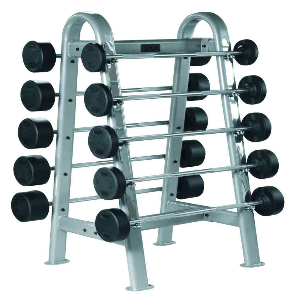 York ETS Fixed Barbell Rack for 10 Barbells - Barbell Storage - York Barbell