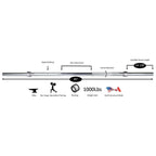 York Extreme Grip Olympic Weight Bar 2″ - Barbell - York Barbell