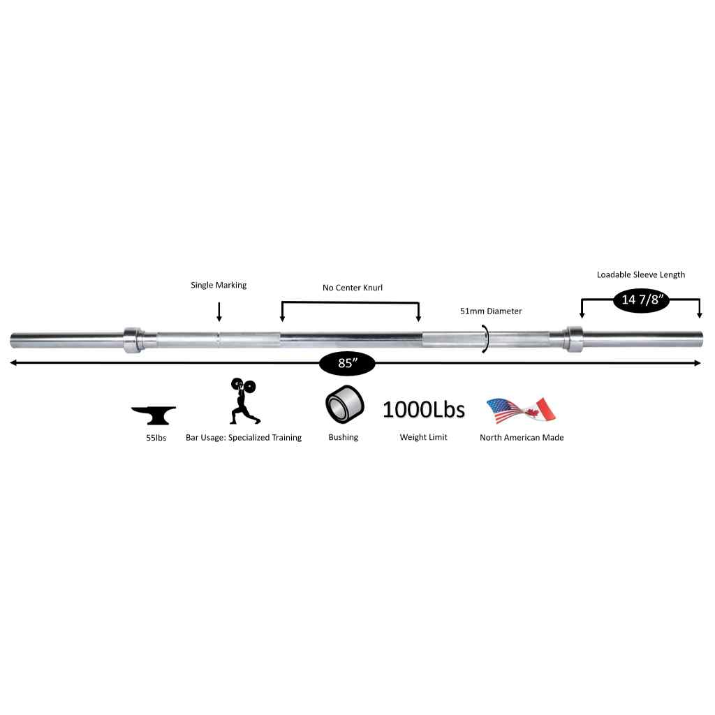York Extreme Grip Olympic Weight Bar 2″ - Barbell - York Barbell