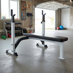 York FTS Olympic Fixed Flat Bench w/ Uprights - Bench - York Barbell