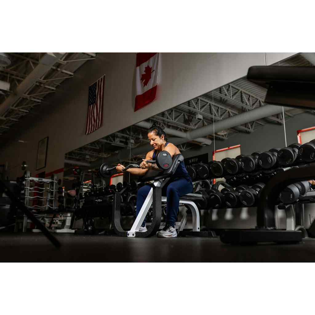 York FTS Preacher Curl Bench Adjustable Pad - Bench - York Barbell