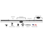 York International Black Oxide Weight Bar 7' - 30mm - Barbell - York Barbell