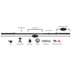 York International Black Oxide Weight Bar 7′ - 32mm - Barbell - York Barbell