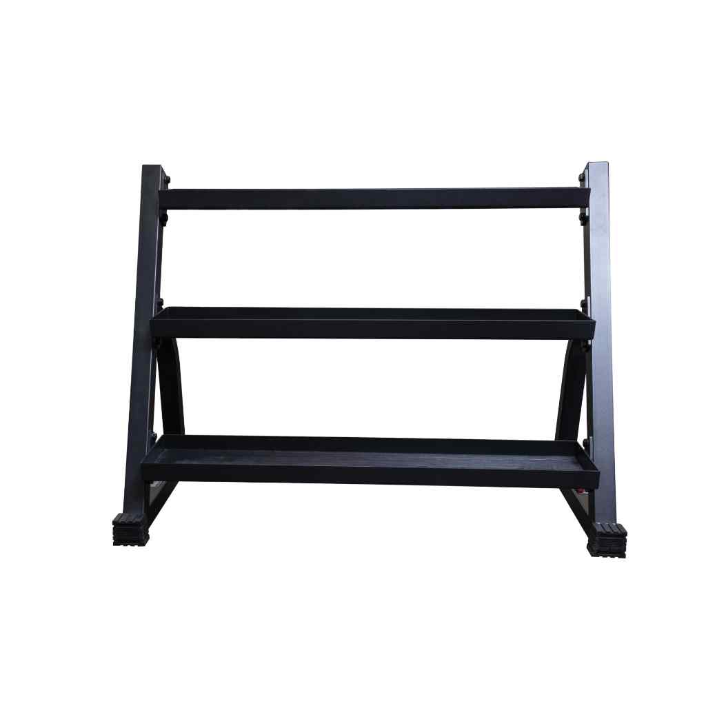 York Kettlebell Stand with Rubber Lined Trays - Kettlebell Storage - York Barbell