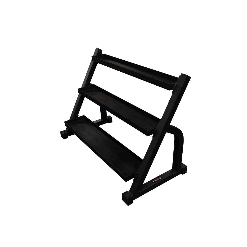 York Kettlebell Stand with Rubber Lined Trays - Kettlebell Storage - York Barbell
