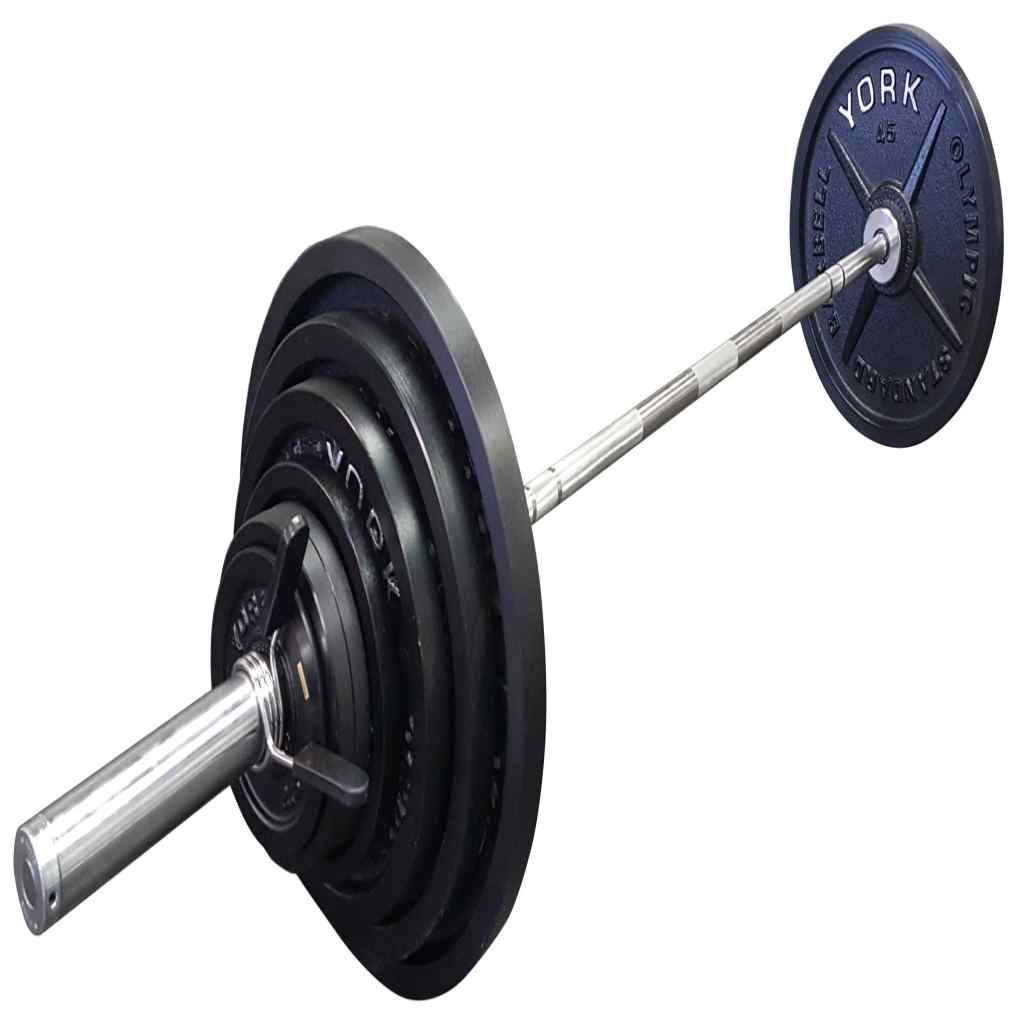 York Legacy Cast Iron Olympic Plate Set 300 lb - Weight Plate Set - York Barbell