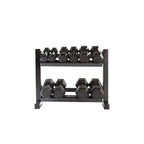 York Barbell - York Mini 2-Tier Dumbbell Stand for Hex Weights - Dumbbell Storage