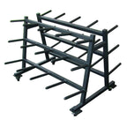York Mobile Aerobic Set Rack Storage System - Barbell Storage - York Barbell