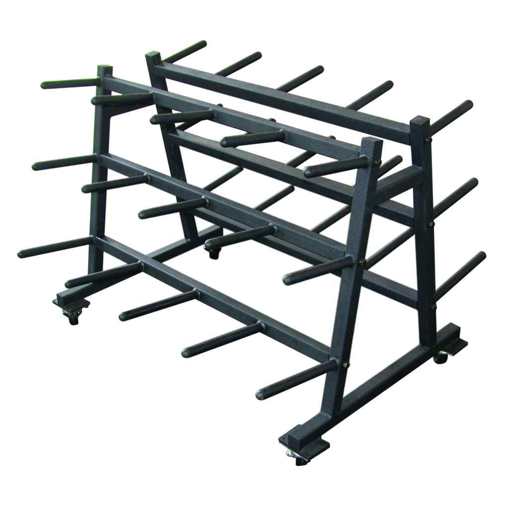 York Mobile Aerobic Set Rack Storage System - Barbell Storage - York Barbell