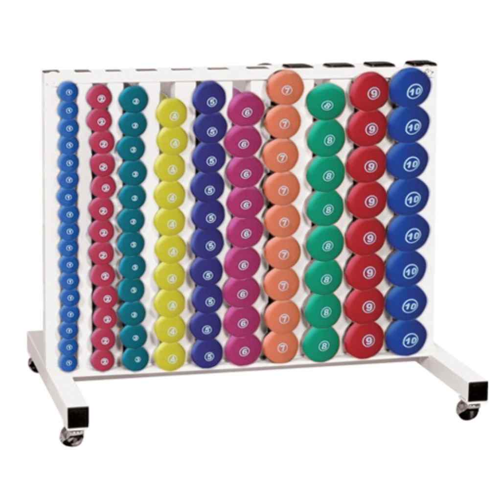 York Neoprene Fitbell Club Pack with Rack - Dumbbell Set - York Barbell
