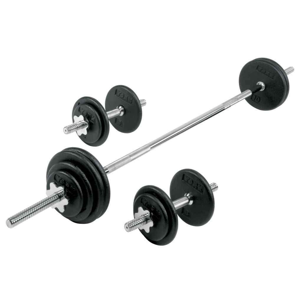 Pro Spinlock Dumbbell Barbell Set | York Barbell - Weight Plate Set - York Barbell
