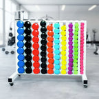York Vinyl Fitbell Club Pack with Storage Rack - Dumbbell Set - York Barbell