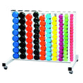 York Vinyl Fitbell Club Pack with Storage Rack - Dumbbell Set - York Barbell