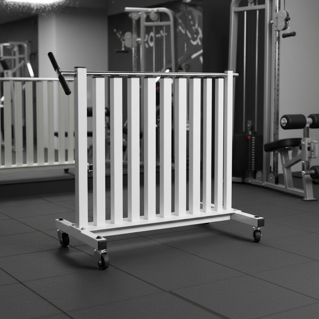 York Vinyl Fitbell Rack w/ Security Bar - Dumbbell Storage - York Barbell