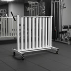 York Vinyl Fitbell Rack w/ Security Bar - Dumbbell Storage - York Barbell