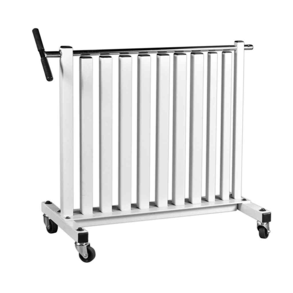 York Vinyl Fitbell Rack w/ Security Bar - Dumbbell Storage - York Barbell